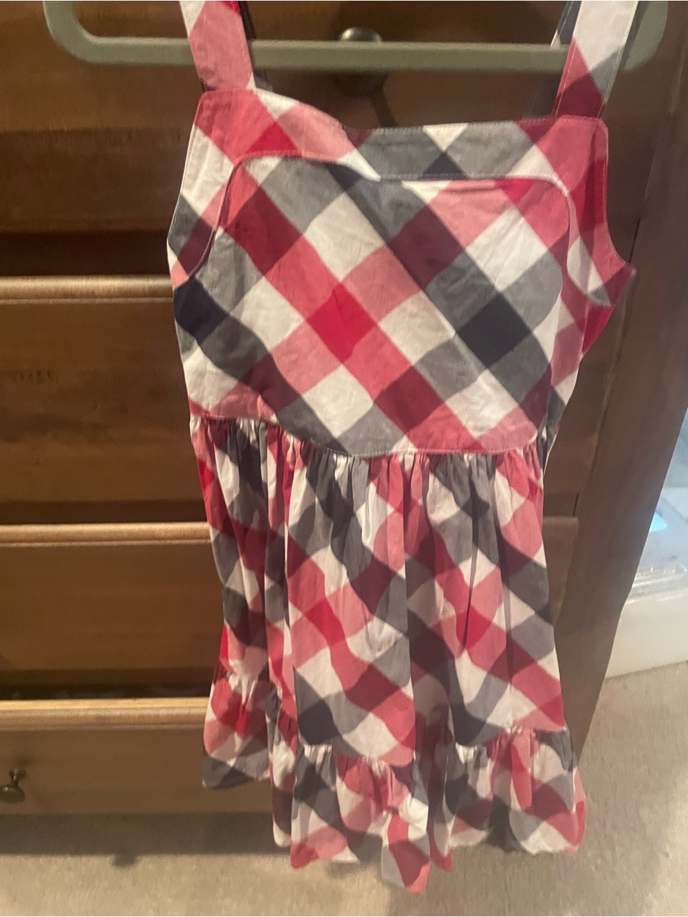 Gymboree Red and Navy Gingham Sundress